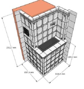 Банная печь в изразцах - 2
