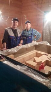 Банная печь в кирпичной облицовке - 2