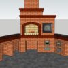 Проект мангала из кирпича