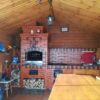 Мангал из кирпича в интерьере