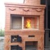мангал из кирпича, вид спереди